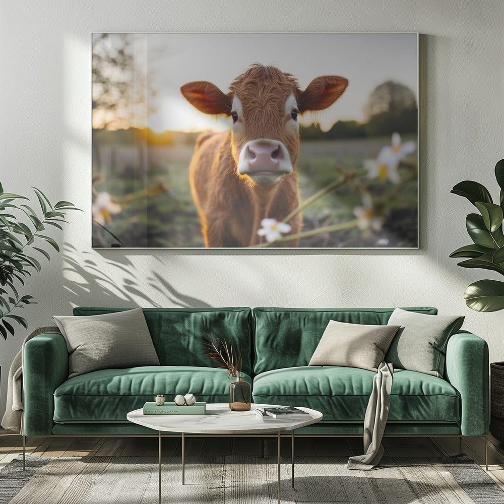 Young Cow Poster