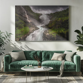 Kjosfossen waterfall Poster