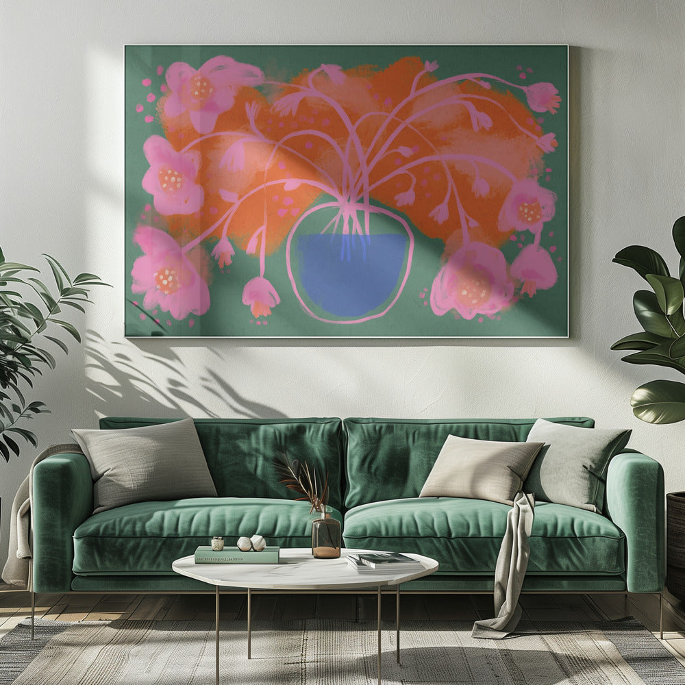 Pink Flower Bouquet Poster