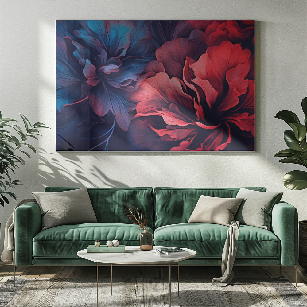 Wavily flowers Poster