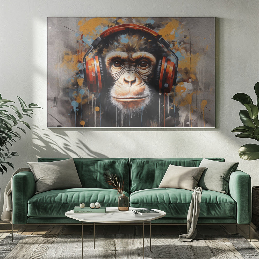 DJ Monkey Poster