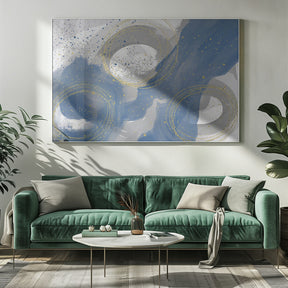 Floating Colors and Swirls No. 1 Poster