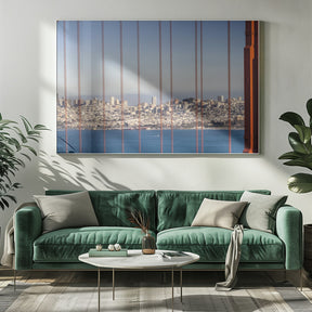 Golden Gate Bridge Panoramic View Poster