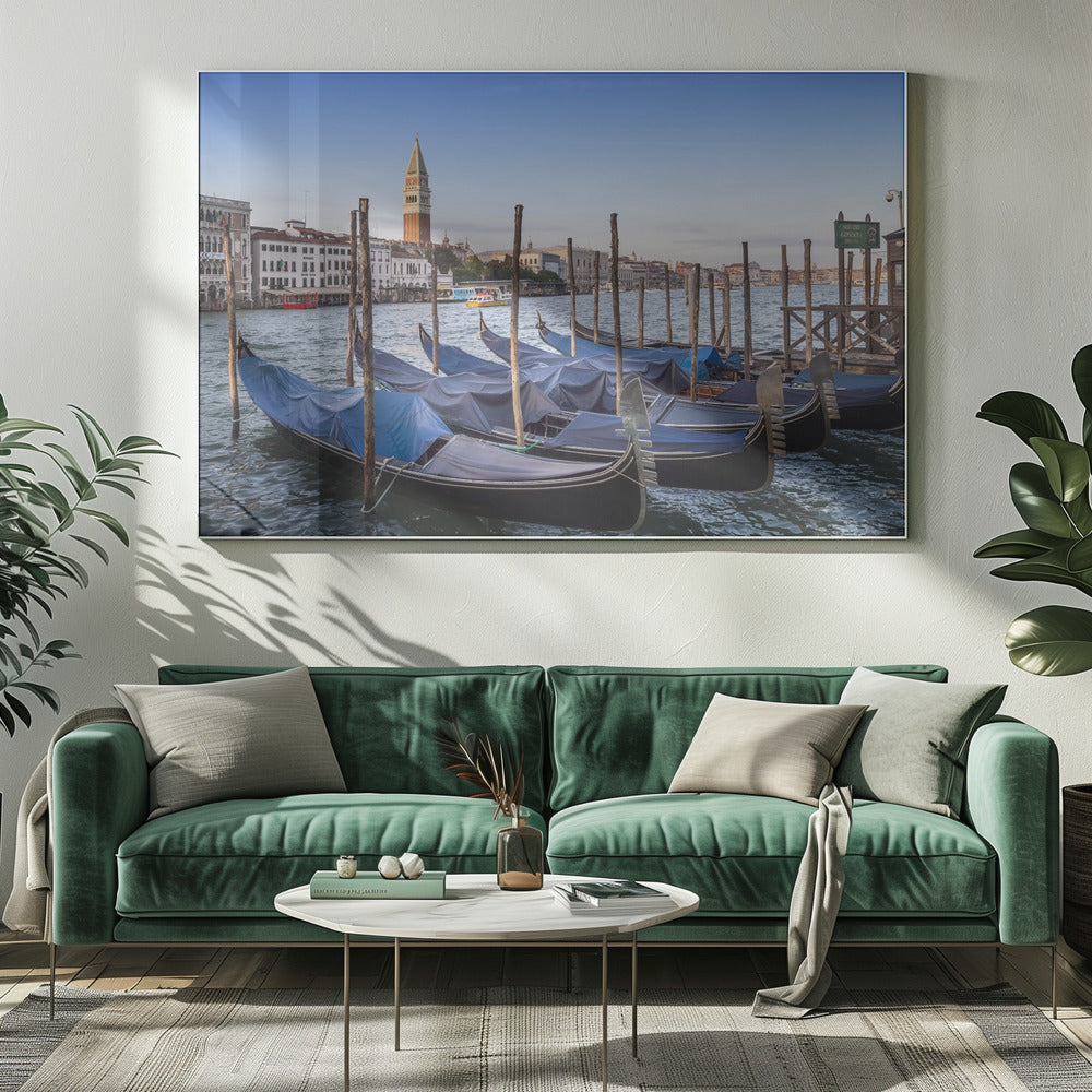 VENICE Grand Canal and St Mark&#039;s Campanile Poster