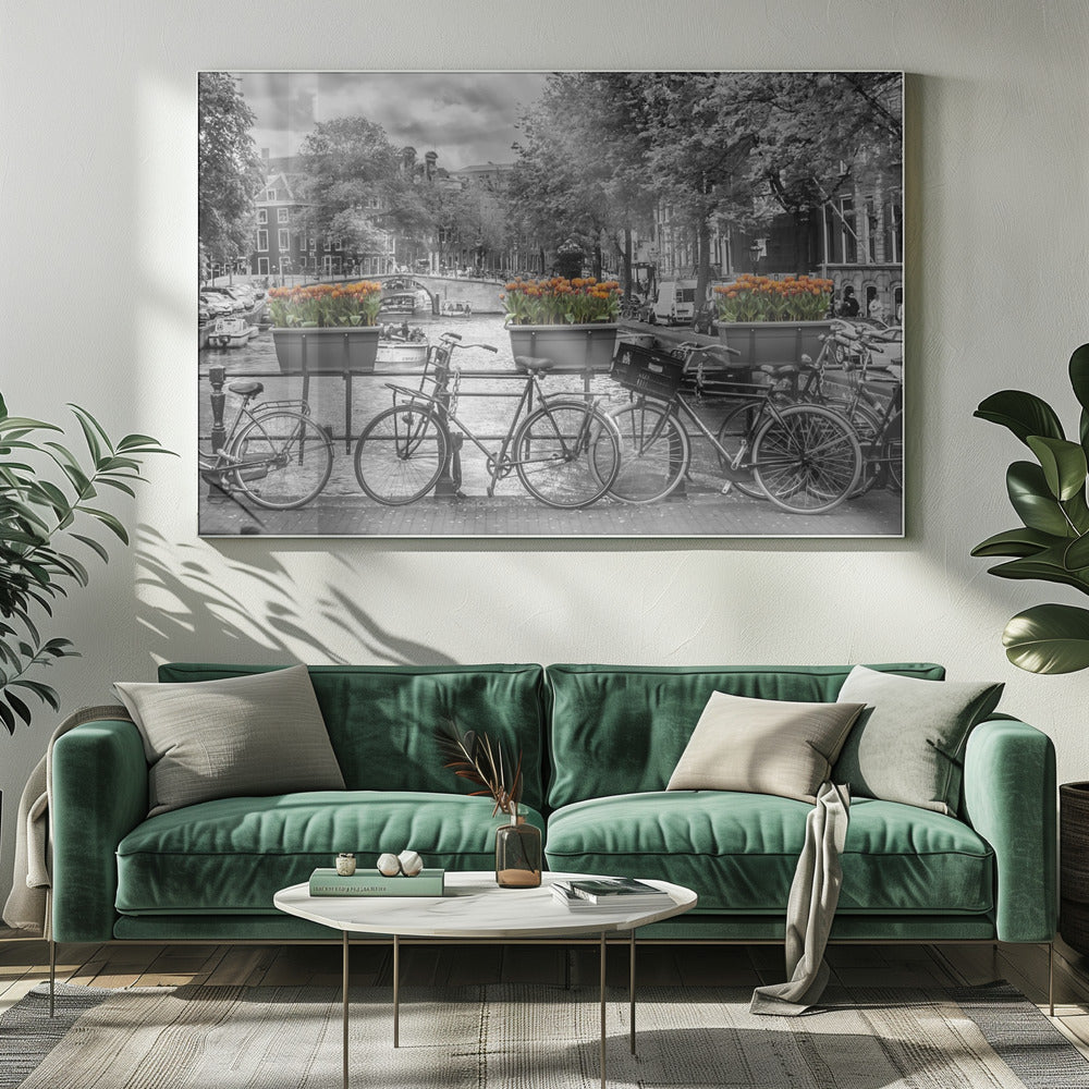 AMSTERDAM Gentlemen&#039;s Canal panoramic view Poster