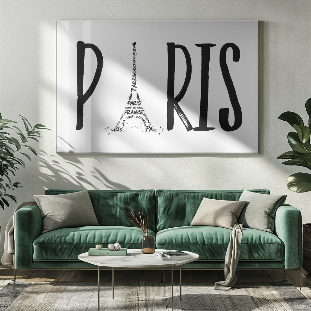 PARIS Typography Poster