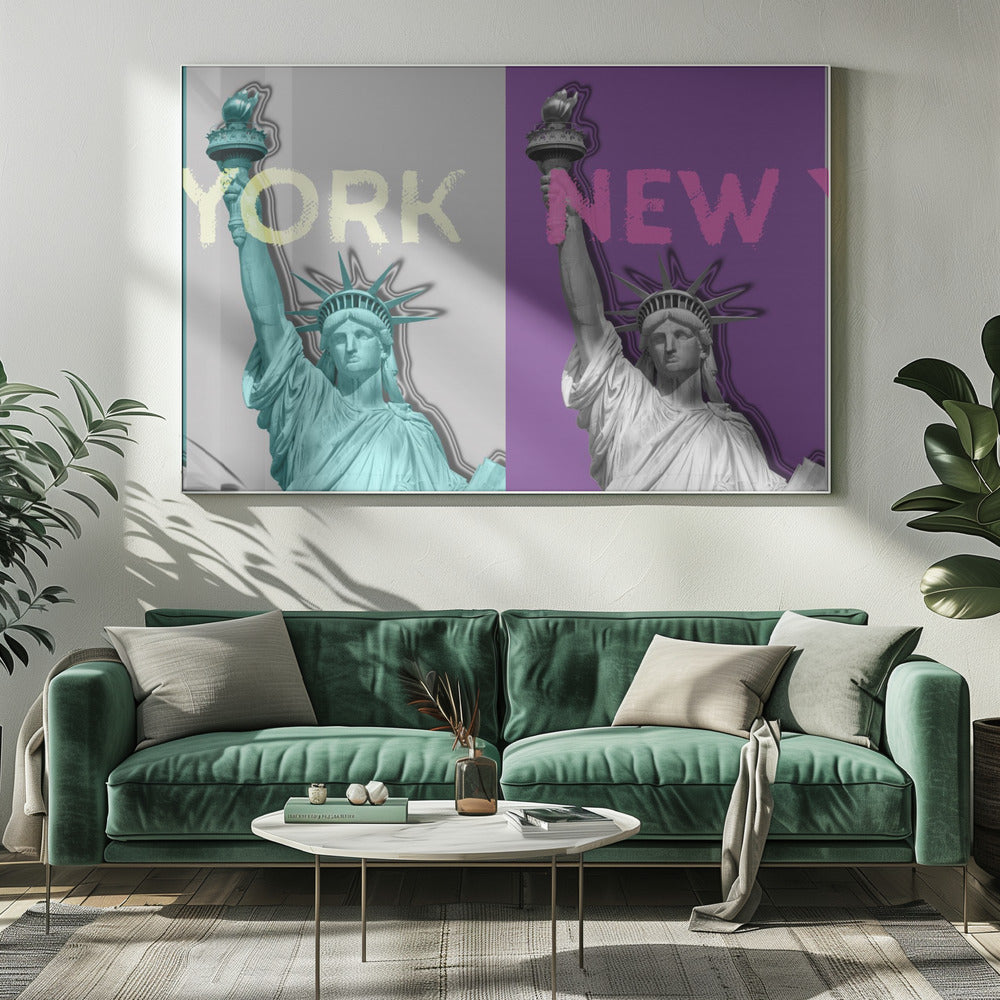 POP ART Statue of Liberty IV Poster