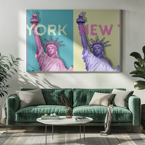 POP ART Statue of Liberty III Poster