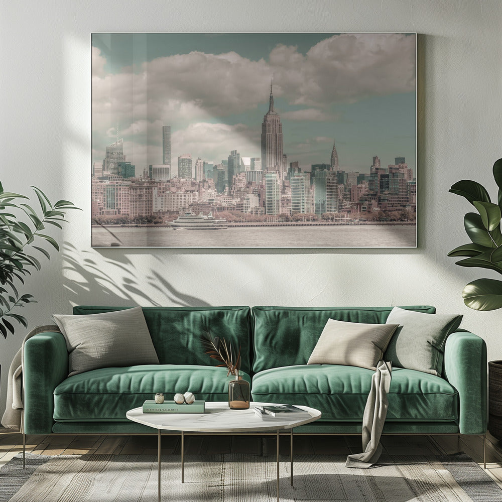 MIDTOWN MANHATTAN | urban vintage style Poster