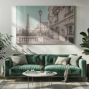 Parisian Charm | urban vintage style Poster