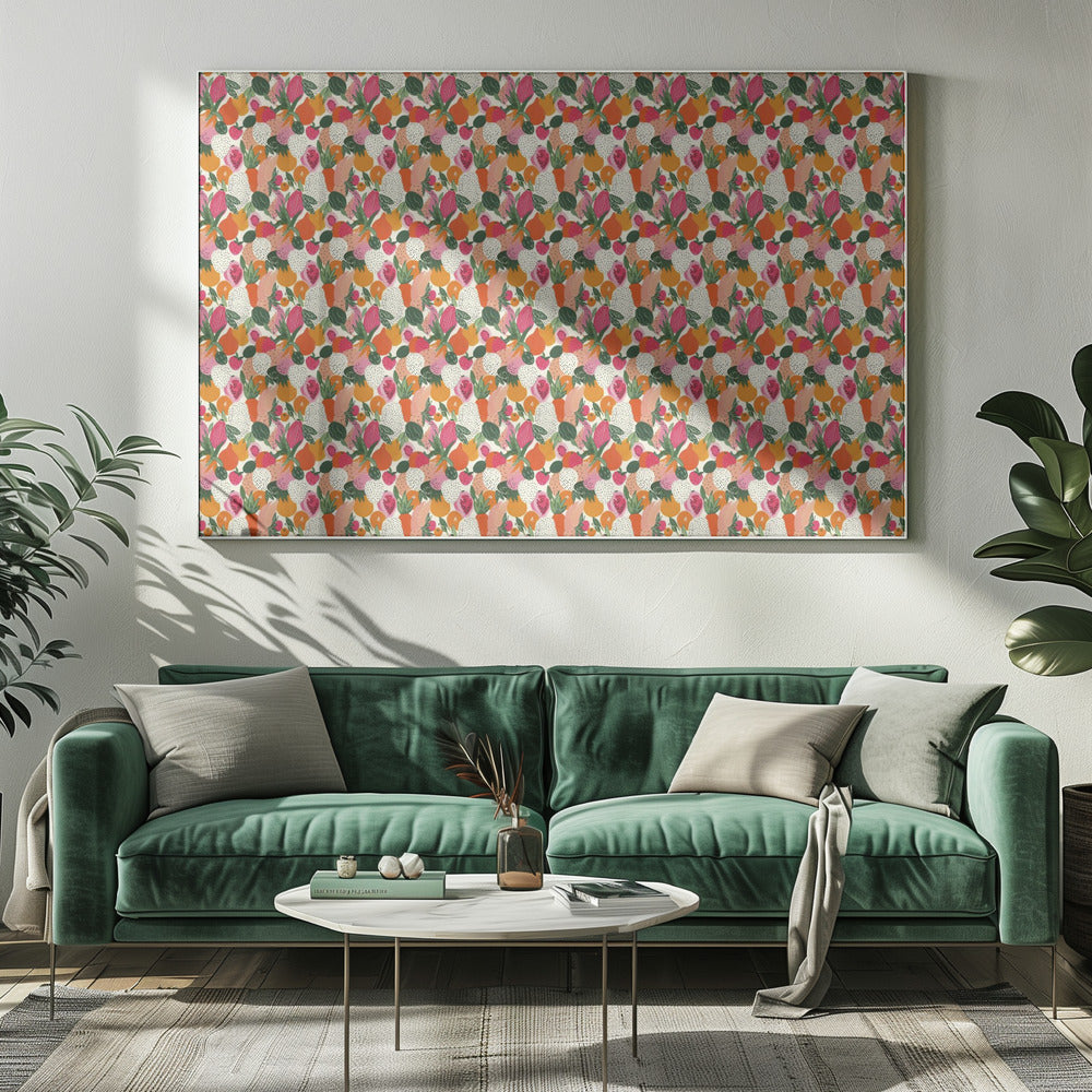 Fresh fruits pattern 3 Poster