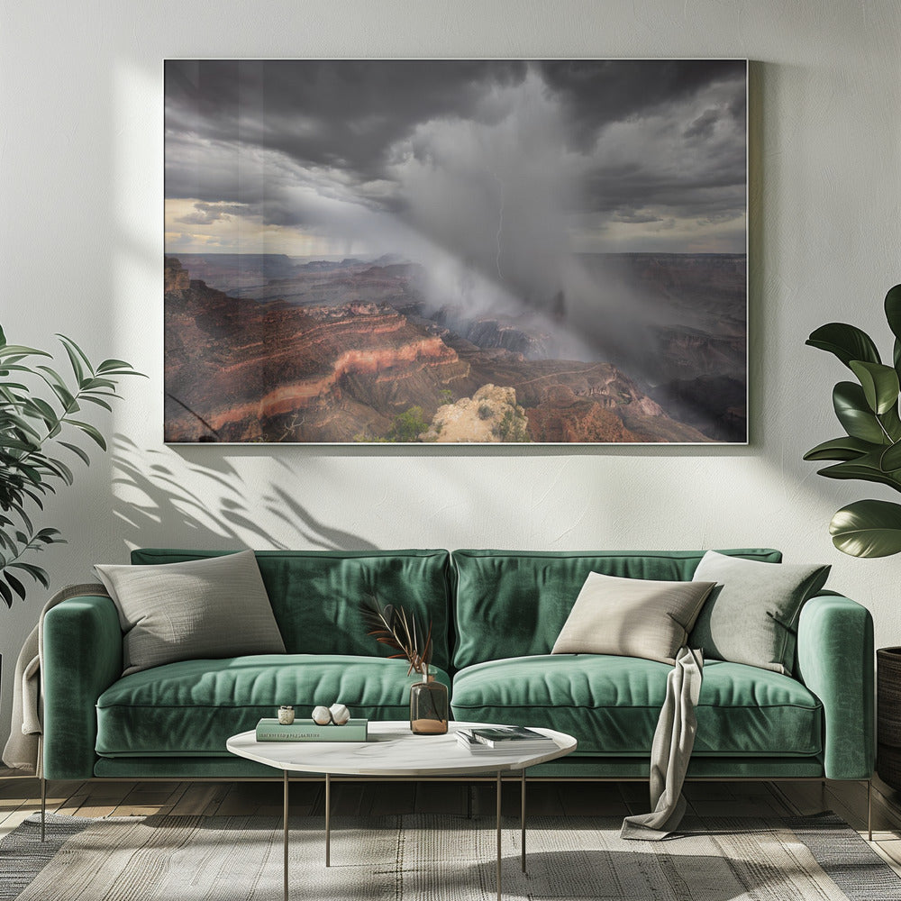 Storm at The Canyon Poster