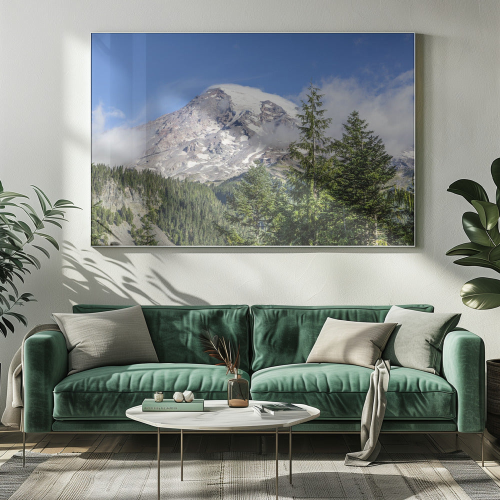 Striking Mount Rainier Poster