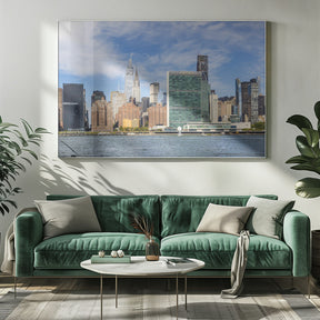 NEW YORK CITY East River Skyline Poster