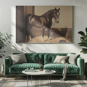 Dark Brown Horse Poster