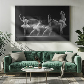 Balerina Art Wave Poster