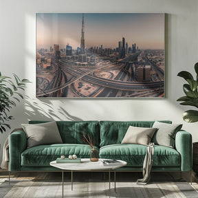 Dubai Skyline Panorama Poster