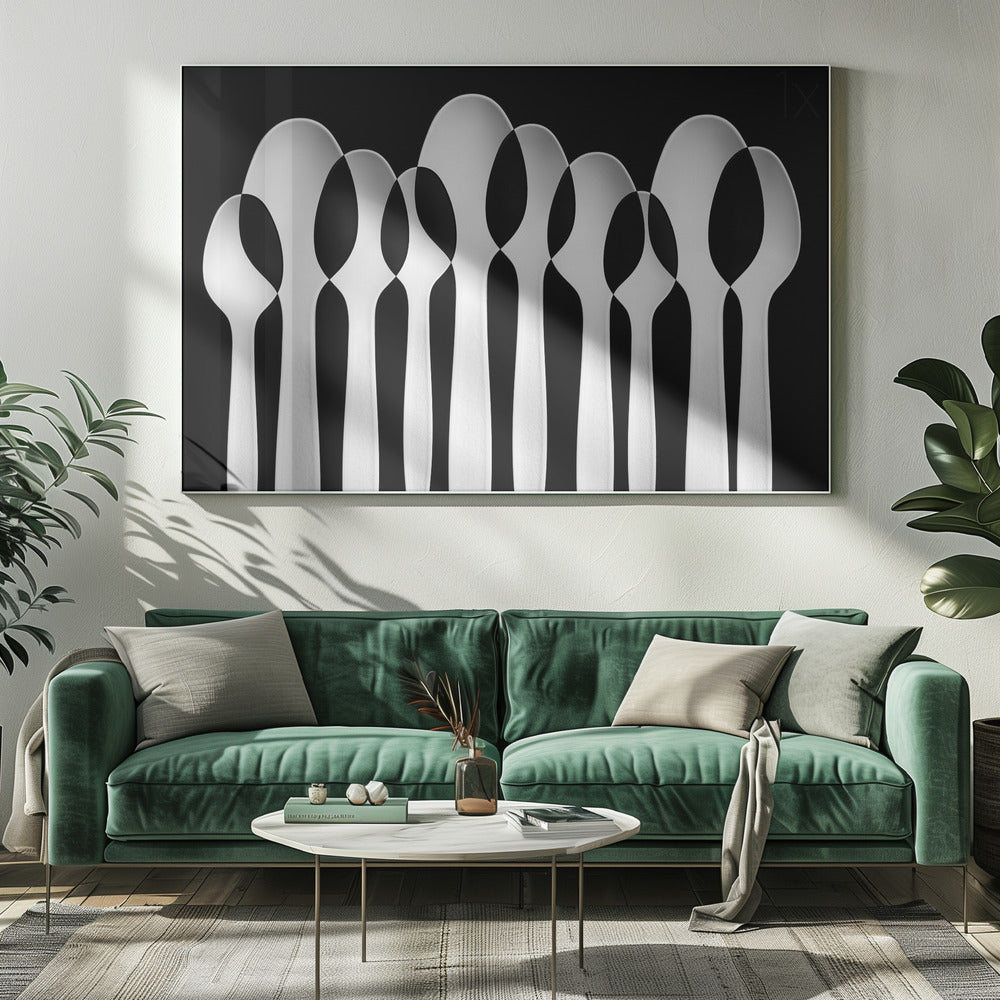 Spoons Abstract:  Forest Poster