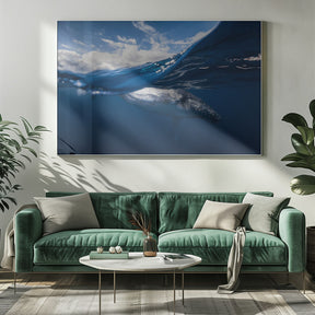 Humpback whale and the sky Poster