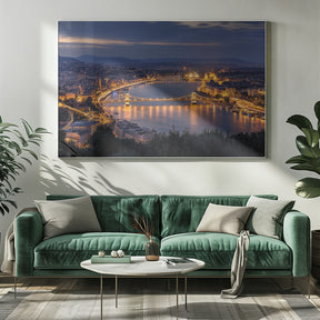 Panorama of Budapest Poster