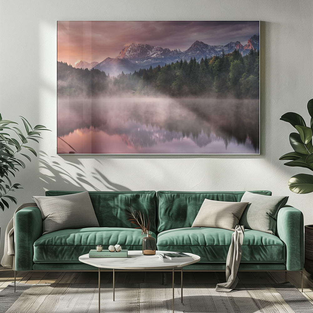 Sunrise at the Lake Poster