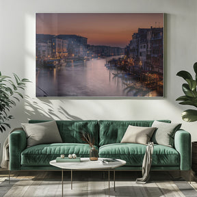 Venice Grand Canal at Sunset Poster