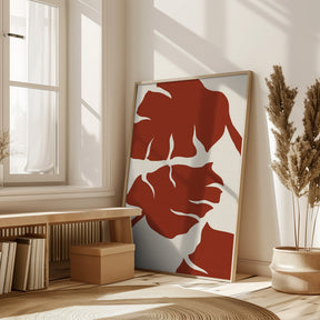 Monstera Brown Poster