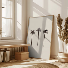 Palm Trees Ink Poster