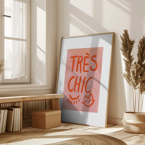 Très Chic Pink Frame Poster