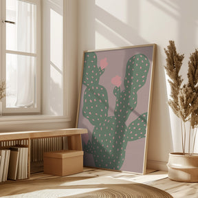 Green Cactus Poster