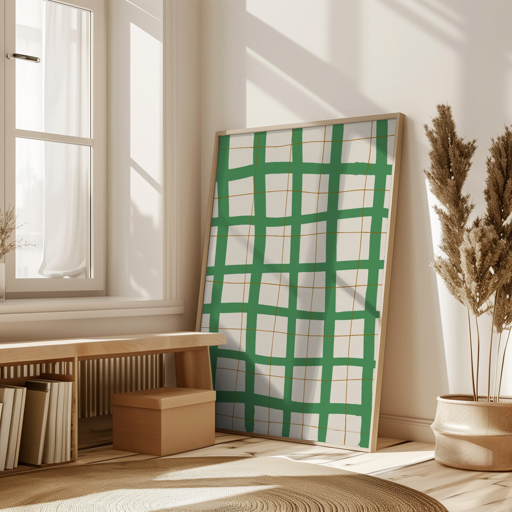 Green Grid Poster