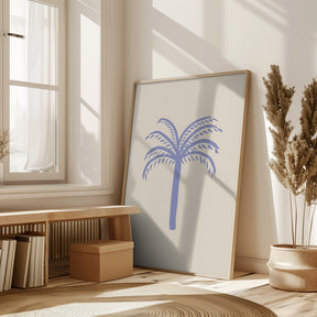 Lilac Palm Poster