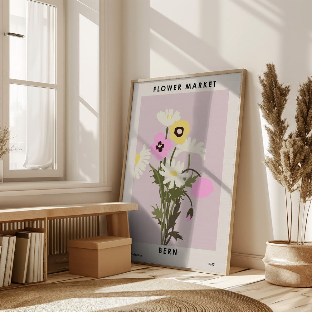 Flower Market Bern Poster