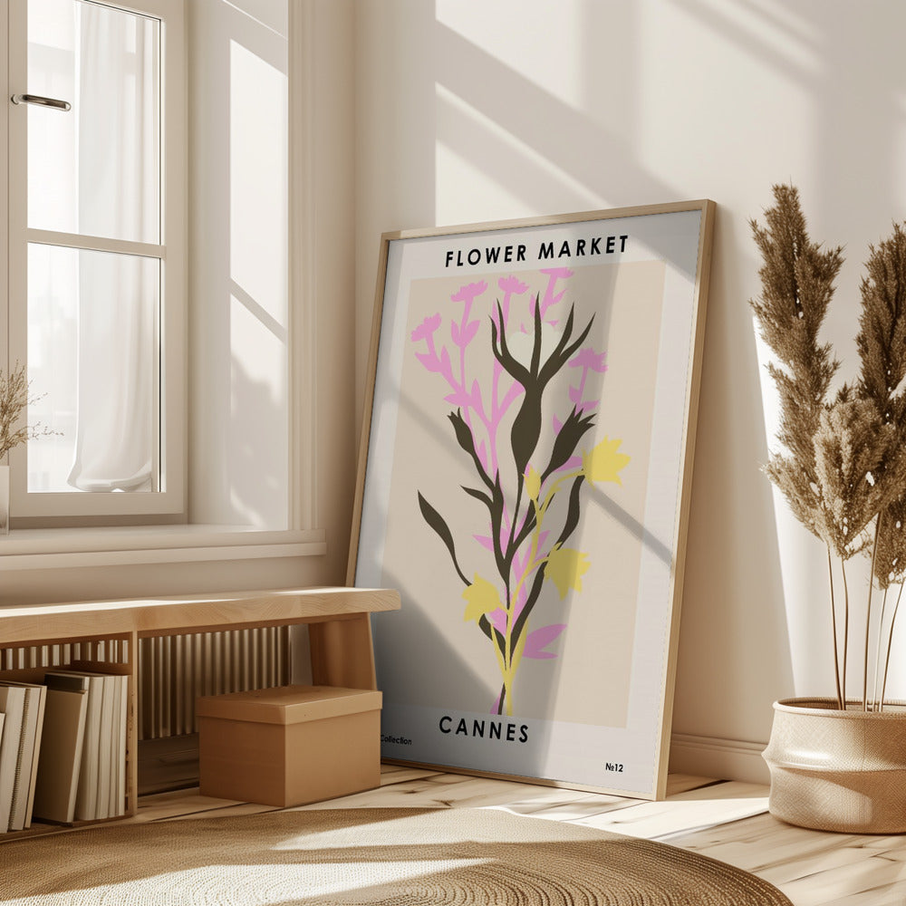 Flower Market Cannes Poster