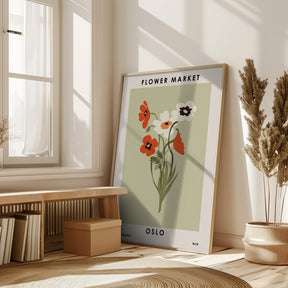 Flower Market Oslo Poster