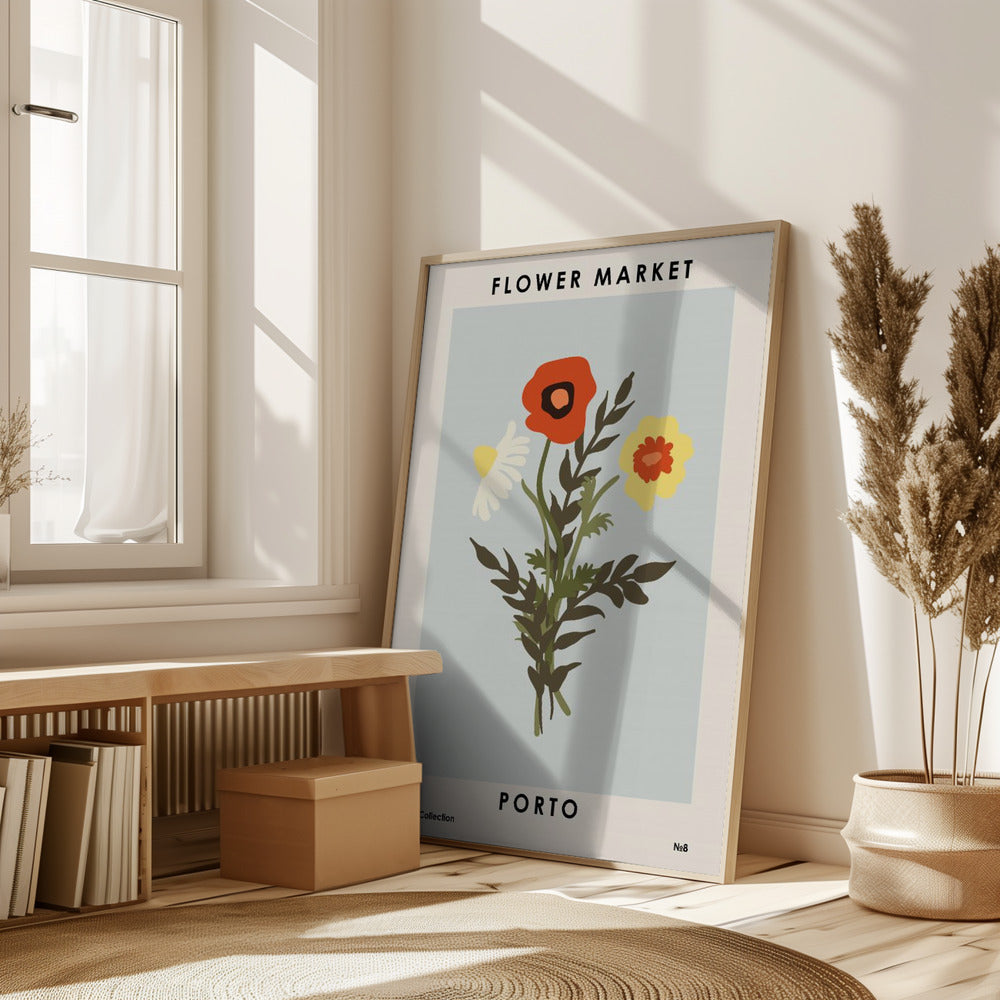 Flower Market Porto Poster