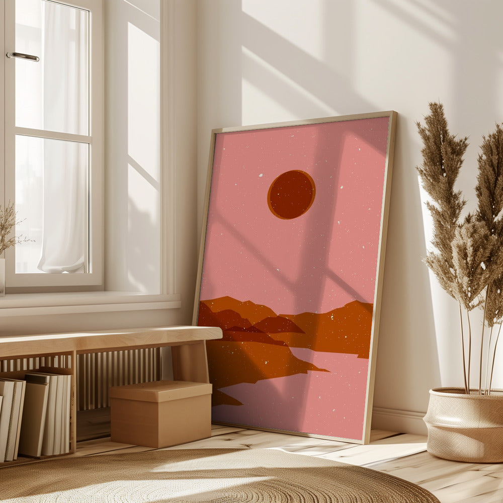 Moon  landscape Poster