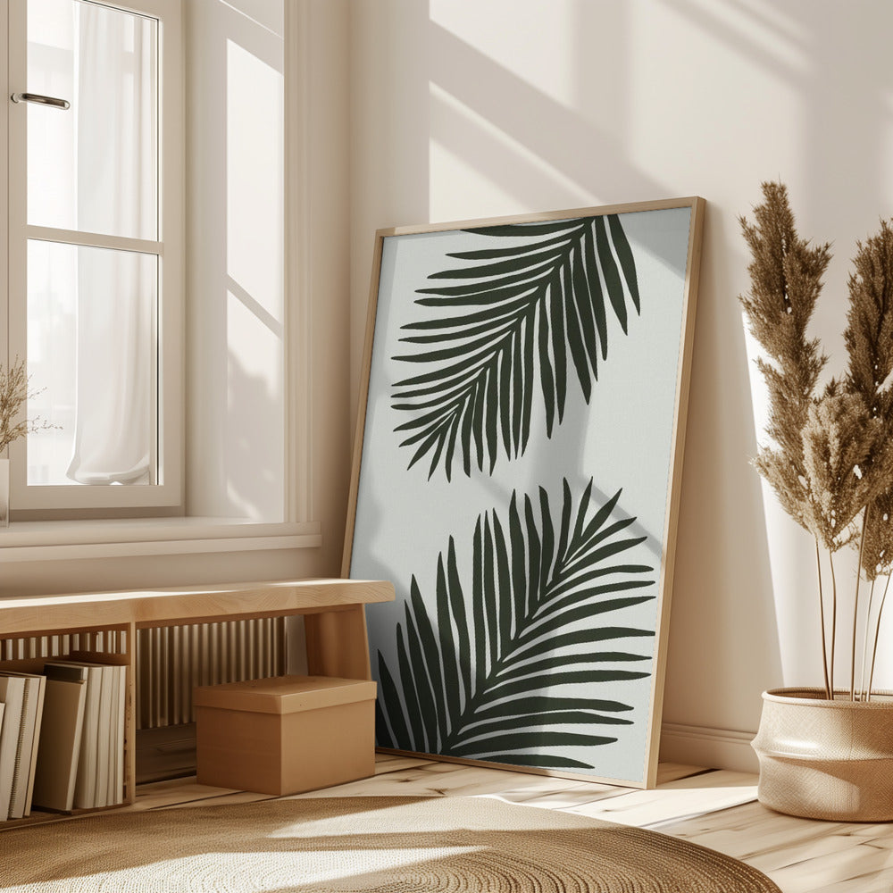 PALM LEAF 04 GREEN Poster