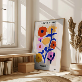 Flower Market. Helsinki Poster