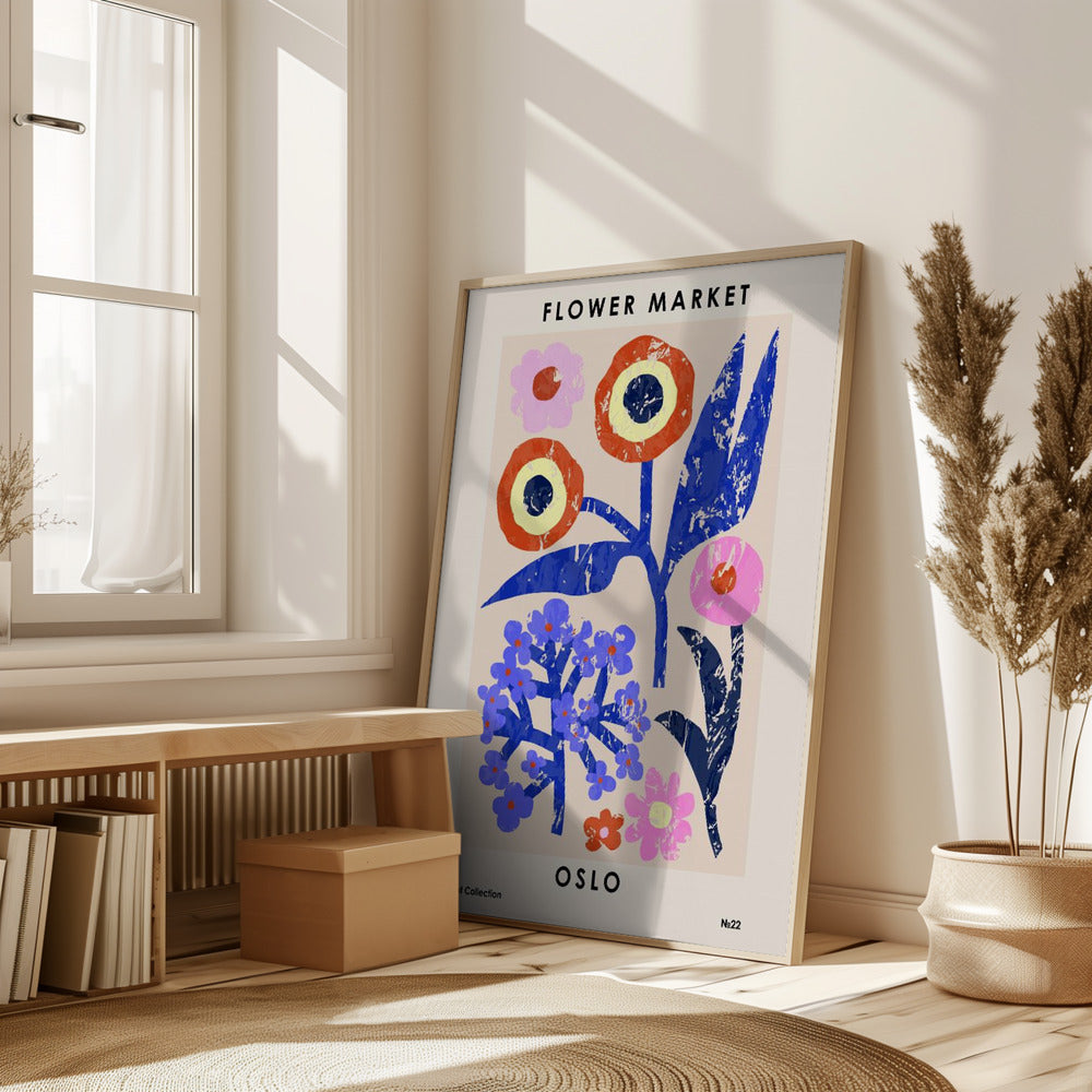 Flower Market. Oslo Poster