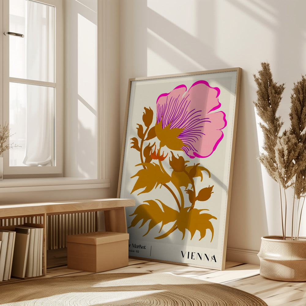 Flower Market. Vienna Poster