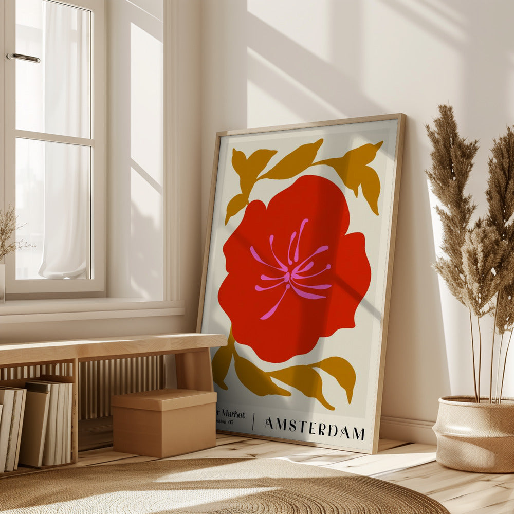 Flower Market. Amsterdam Poster