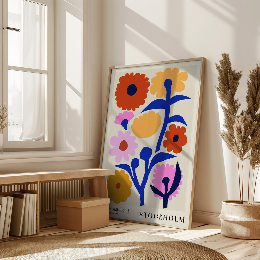 Flower Market. Stockholm Poster