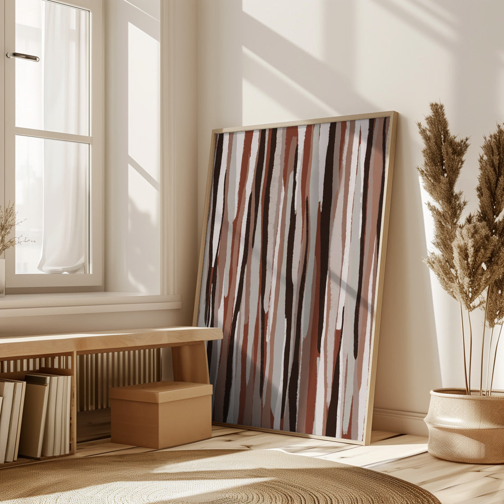 Pastel Thin Stripes Poster