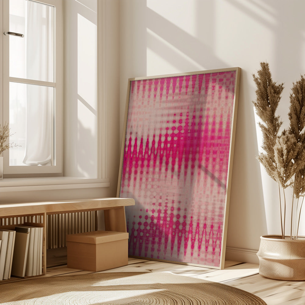 Pink Blurred Pattern Poster