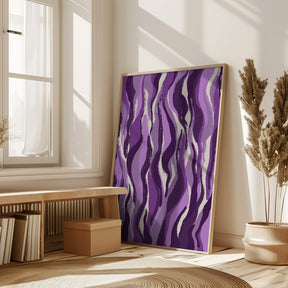 Purple Tiger Pattern Poster