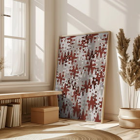 Liquid Beige Brown Pattern Poster