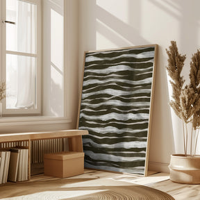 Geen Watercolor Waves Poster