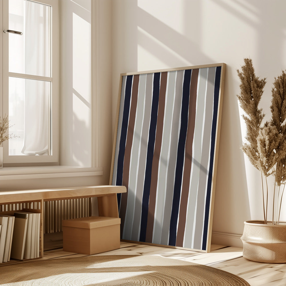 Gentle Color Stripes Poster