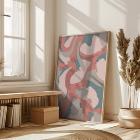 Pastel Strokes Pattern Poster